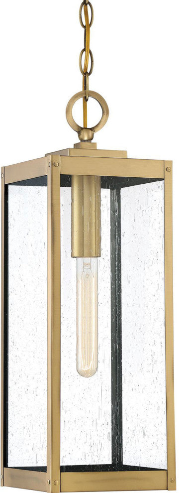 Quoizel WVR1907 Westover 1 Light 7"W Outdoor Mini Pendant - Antique Brass