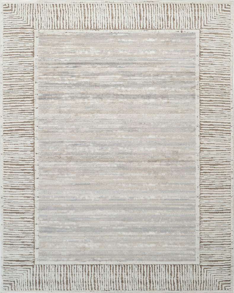 High-Low Savannah Beige/Grey Rug