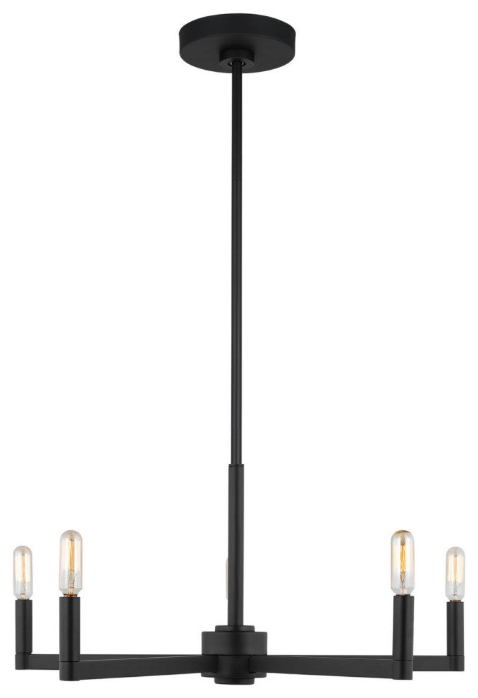 Fullton 5-Light Chandelier, Midnight Black