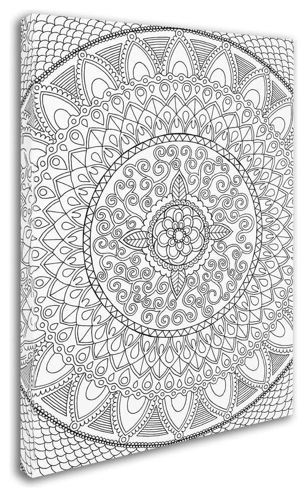 Hello Angel ''Petals Mandala'' Canvas Art, 24x18