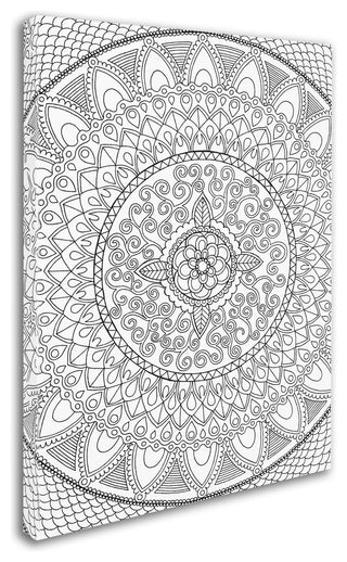 Hello Angel 'Petals Mandala' Canvas Art, 24x18