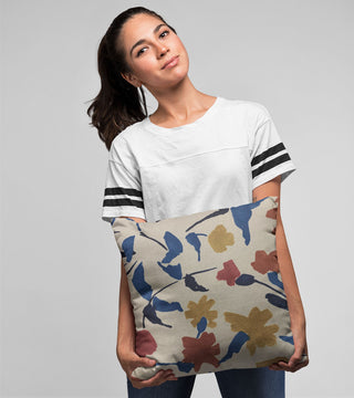 Plutus Multi-Color Creative Print Graphic Print Luxury Throw Pillow, 12"x20"
