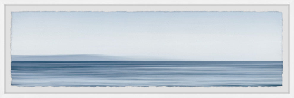 "Peaceful Waves" Framed Painting Print, 30x10