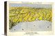 "Texas and Part of Mexico, 1861" Canvas Giclee by John Bachmann, 16"x12"