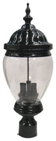 Black Cast Aluminum Exterior Post Top