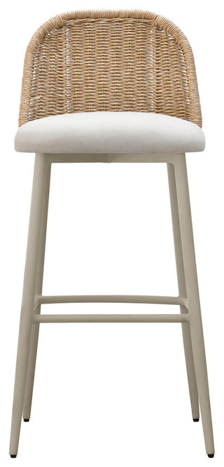 Alexa Cream Outdoor Barstool Cream
