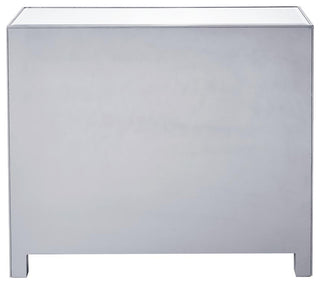 Nightstand 2 Drawers 2 Doors 38" W X 12" D X 32" H , Antique Silver Paint