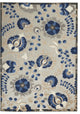 5' X 8' Blue And Gray Indoor Outdoor Area Rug