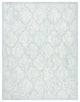 Safavieh Couture Abstract Collection, ABT474 Rug, Ivory/Turquoise, 10'x14'