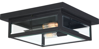 Quoizel WVR1312 Westover 2 Light 12"W Flush Mount Ceiling Fixture - Earth Black