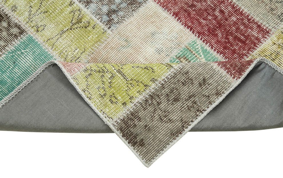 Rug N Carpet - Handmade Oriental 2' 9" x 10' 6" Boho Patchwork Runner Rug