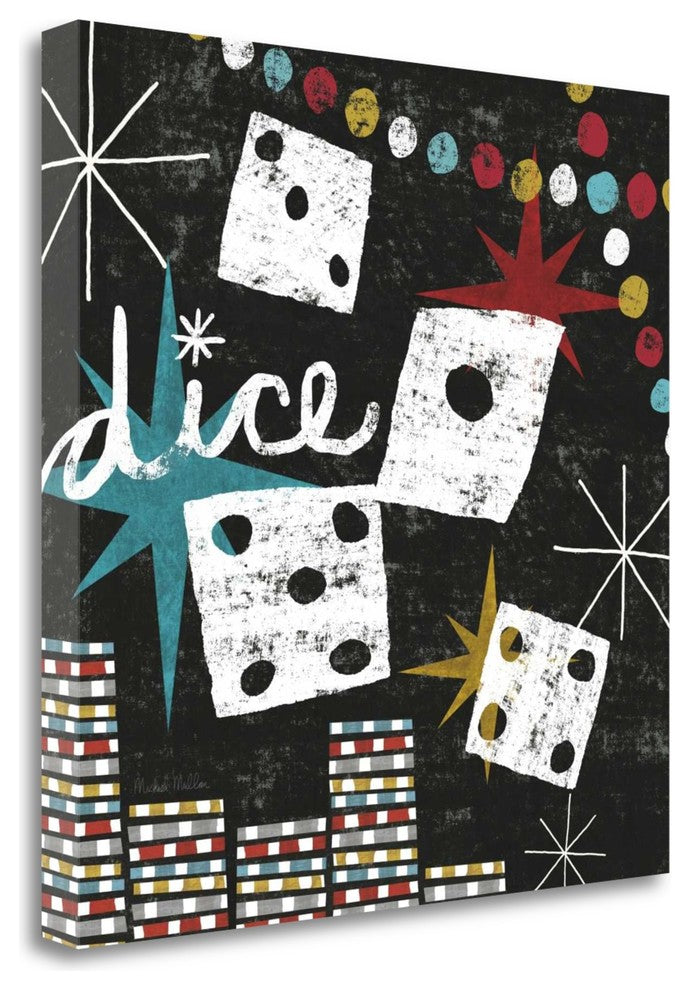 "Vegas - Dice" By Michael Mullan, Giclee Print on Gallery Wrap Canvas