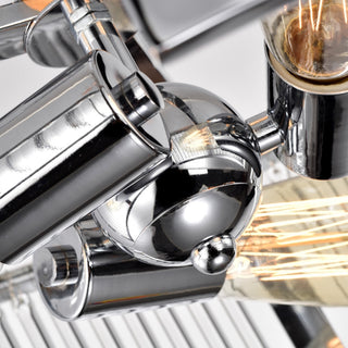 Frey Transitional 3 Light Chrome Semi-Flush Ceiling Fixture 16" Wide