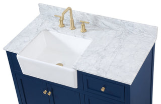 Home Living 22" Farmhouse Blue-Light Bathroom Vanity
