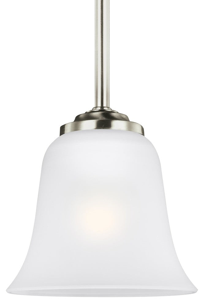 Generation Lighting Lighting 1-Light Mini Pendant, Brushed Nickel