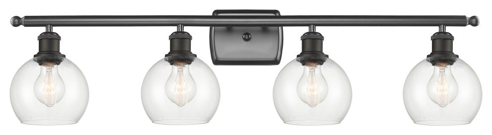 Innovations 516-4W-OB-G122-6 4 Light Bath Vanity Light, Oil Rubbed Bronze