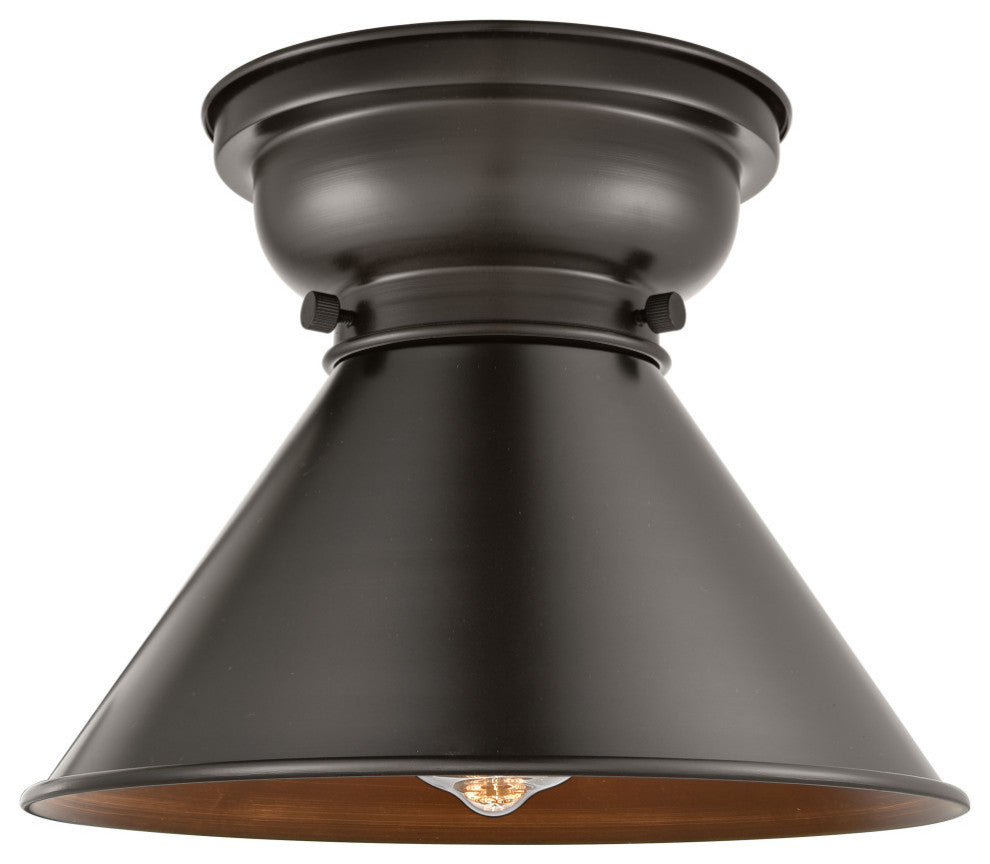 Briarcliff 1-Light Flush Mount, Oil Rubbed Bronze, Oil Rubbed Bronze
