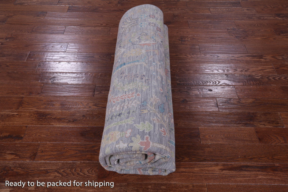 8' 11" X 12' 3" Turkish Oushak Handmade Wool Rug - Q13331
