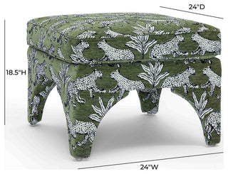Raji Ottoman, Olive Green