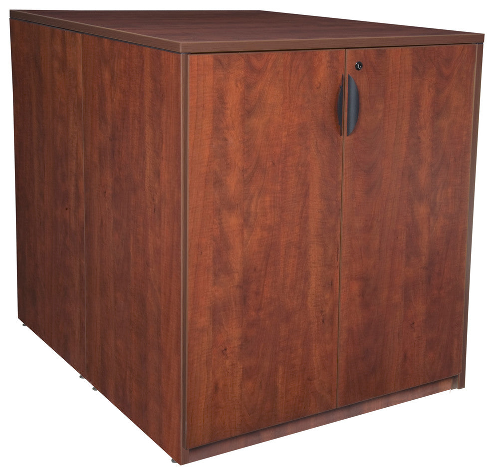 Legacy Stand Up Back To Back Storage Cabinet, Cherry