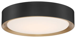 Access Lighting 49970LEDD-ACR Malaga 16"W LED Flush Mount Drum - Matte Black