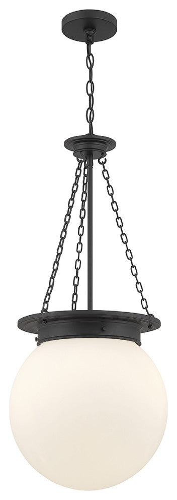 Manor 3-Light Pendant, Matte Black, Matte Black