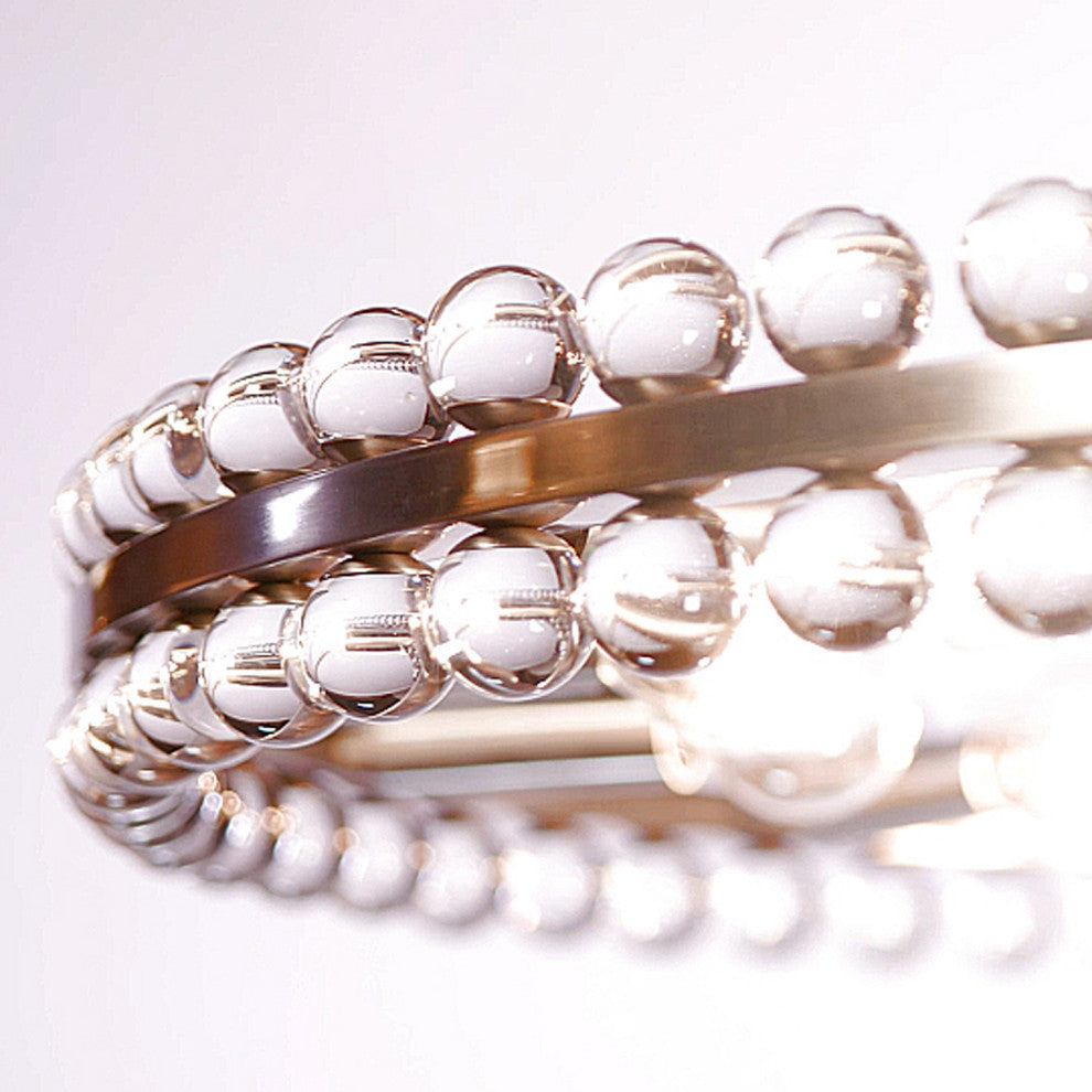 Crystorama Clover 12-Light Chandelier, Aged Brass