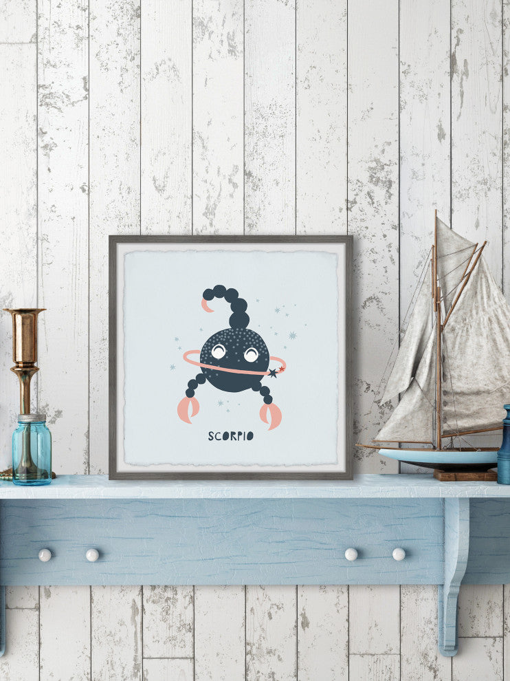 "I'm a Scorpio" Framed Painting Print, 18x18