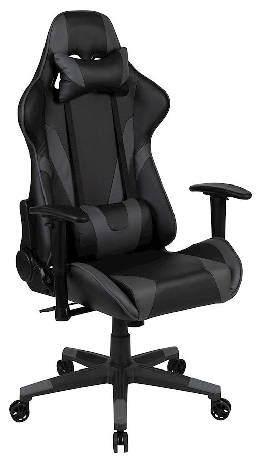 X20 Ergonomic Gaming Computer Chair with Fully Reclining Back, Gray