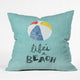 Nick Nelson Lifes A Beach Outdoor Throw Pillow, 16x16x4