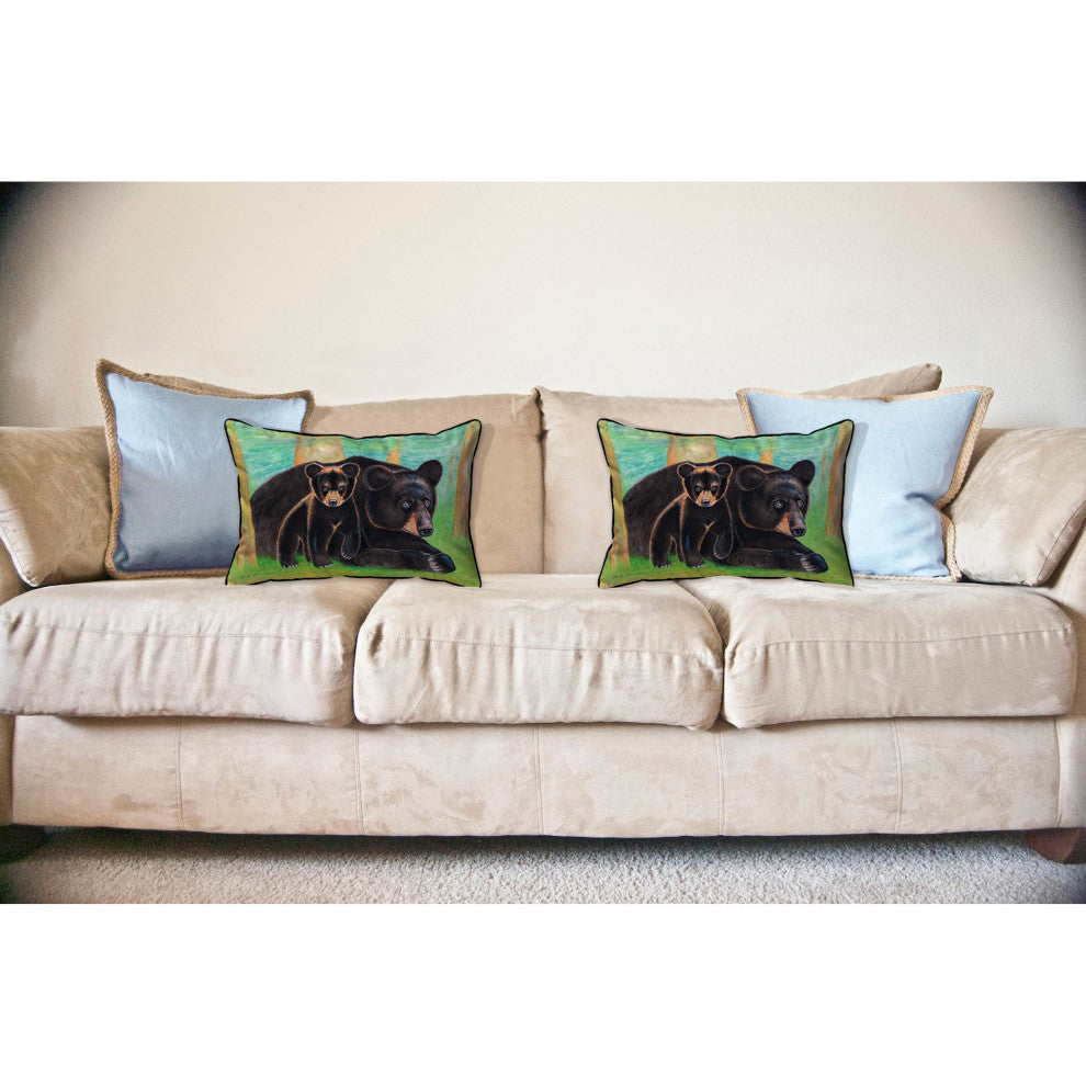 Bear & Cub Large Indoor/Outdoor Pillow 16x20