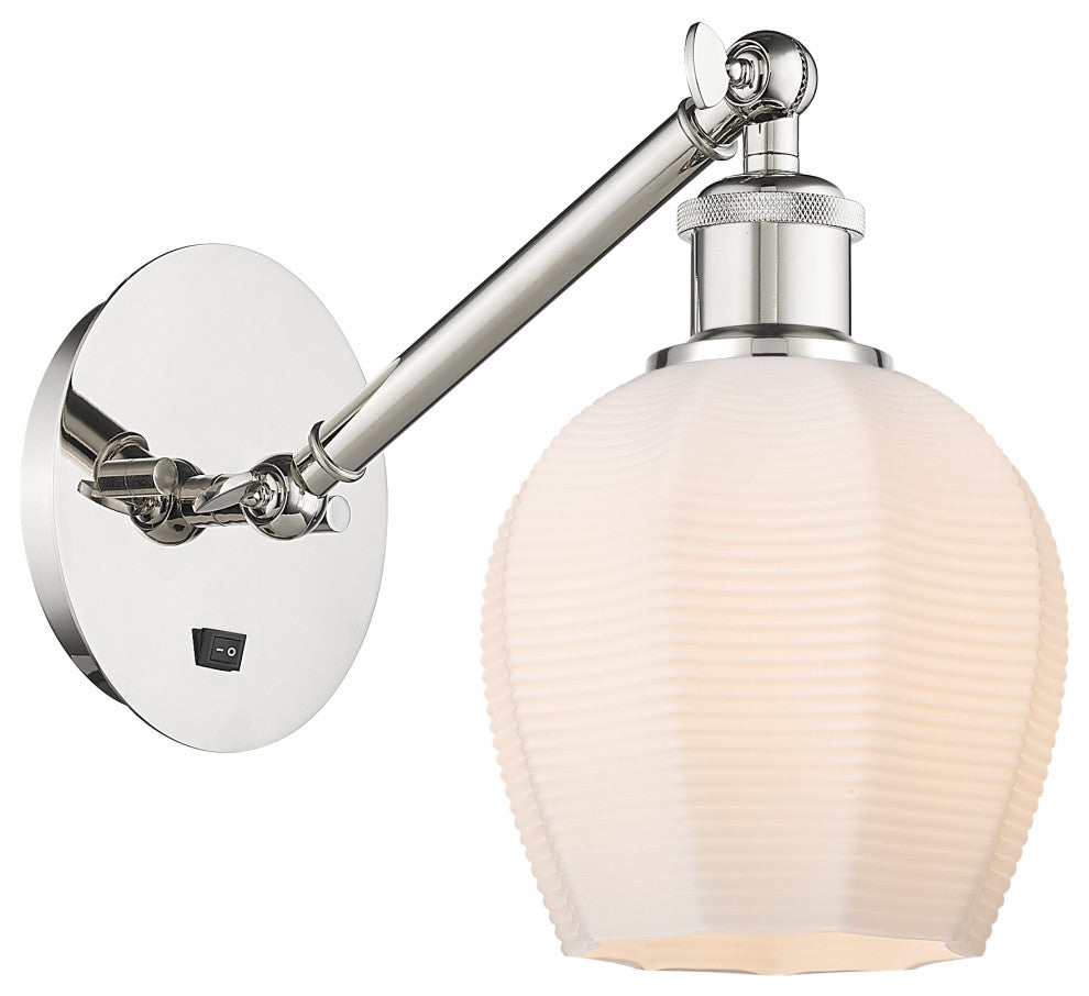 Innovations 317-1W-PN-G461-6-LED 1-Light Sconce, Polished Nickel