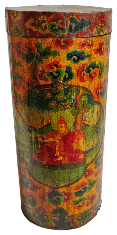 Consigned Tibetan Cylinder Box
