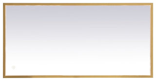 Modern Brass Led Mirror