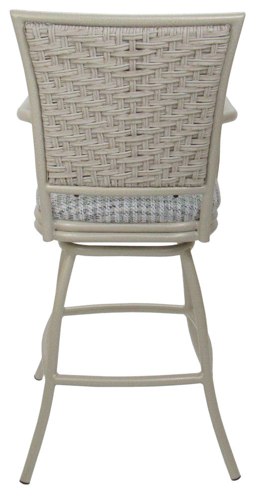 Outdoor Indoor Counter 26", 30" or Extra Tall 34" Bar Stool, Coco Taupe, 30"
