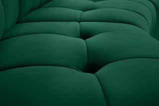 Limitless Velvet Upholstered 6-Piece Modular Sectional, Green