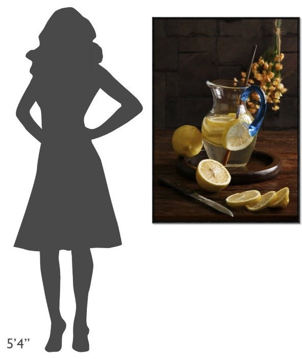 "Life And Lemons" Framed Canvas Giclee by Luiz Laercio, 29x41"