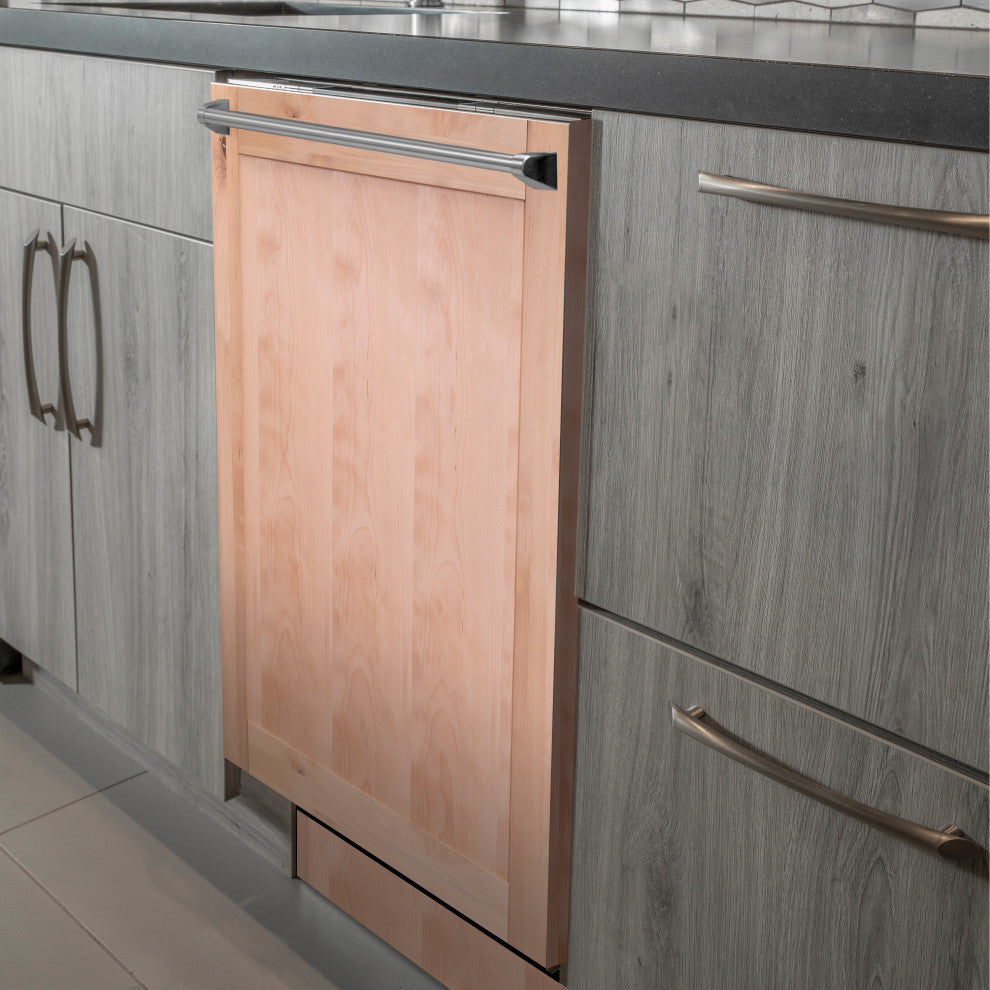 24" Unfinished Top Control Dishwasher 120-Volt With Traditional Style Handle