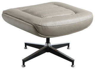 Piran Ottoman Twilight Top Grain Leather
