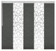 Scattered-Koala Gray 5-Panel Track Extendable Vertical Blinds 58-110"x94"