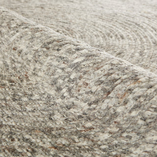 Jaipur Living Tenby Solid Gray Round Rug, 6'x6' Round