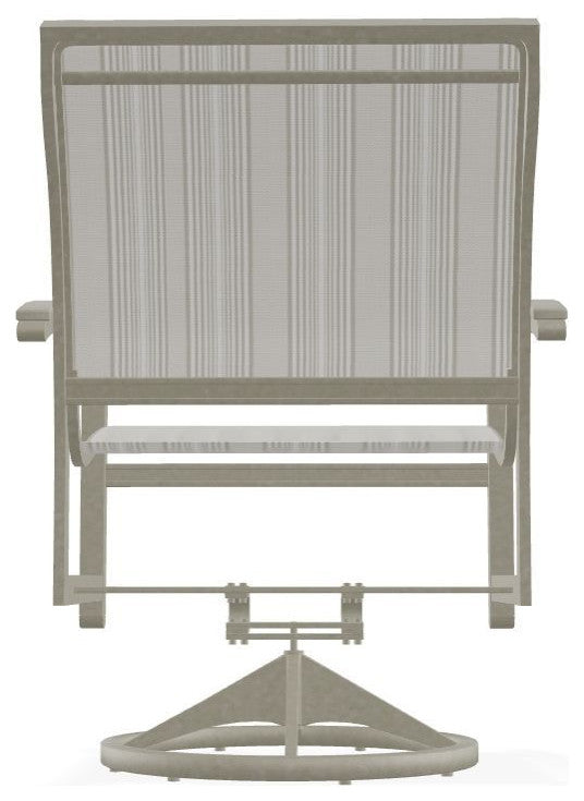 Bazza Sling Outdoor Swivel Rocker, Harbor/Storm