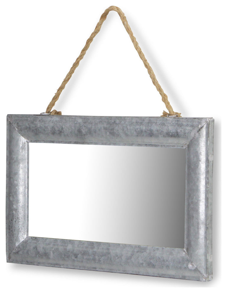 Galvanized Metal Wall Mirror