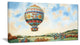 "Hot Air Balloon Illustration" Digital Art Canvas Print, 32"x16"