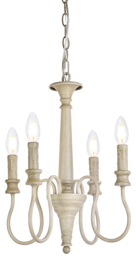 Fiona 4-Light Pendant, Weathered Dove