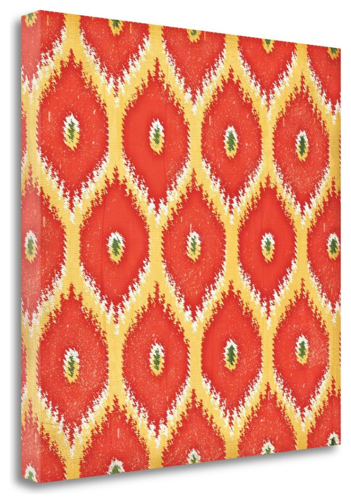 "Summer Ikat I" By Jennifer Pugh, Giclee Print on Gallery Wrap Canvas