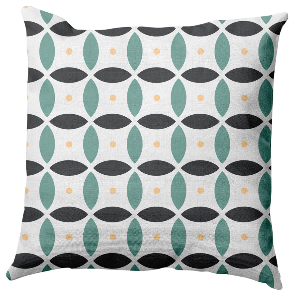 Geometric Decorative Throw Pillow, Pepper, 26"x26"