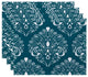 Veranda, Geometric Print Placemat, Teal