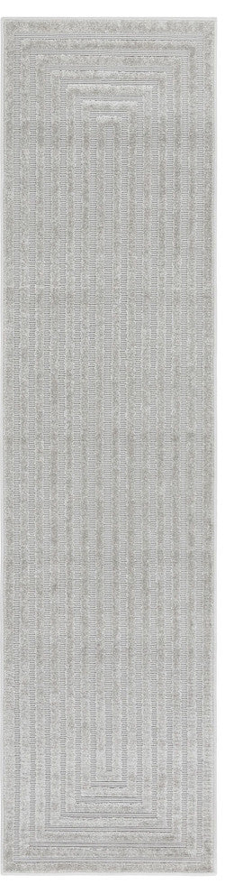 Indoor/Outdoor Claudia Runner 2'0"x8' Ashed Area Rug