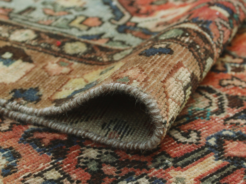 Fine Vintage Distressed Roya Rust Rug